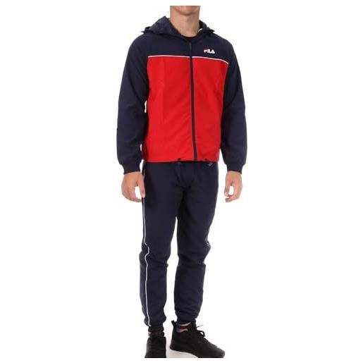 FILA tuta da uomo marina/rosso tallington 2.0, rosso, s