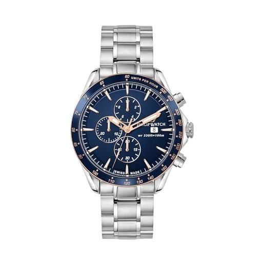Philip Watch blaze orologio uomo cronografo in acciaio - r8273995006