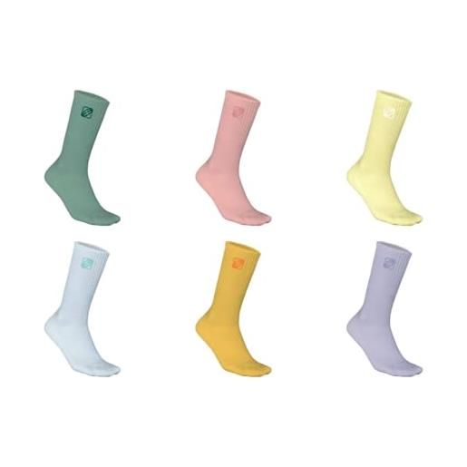 FREEGUN chaussette fg/1/tenx13 calze, neon, 43-46 (pacco da 6) uomo