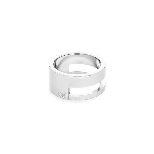 Calvin Klein anello da donna collezione geometric essentials in acciaio inossidabile - 35000680d