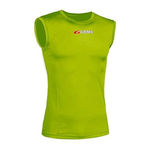 GEMS jd51-0026 canotta epsilon canottiera termica giallo fluo m