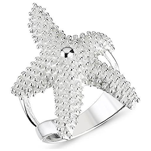 Anello Stella Argento 925 Rodiato