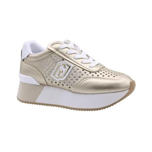 Liu jo sneakers donna platform traforate dreamy 11 ba5103px659 8051138962113 - oro oro 04178