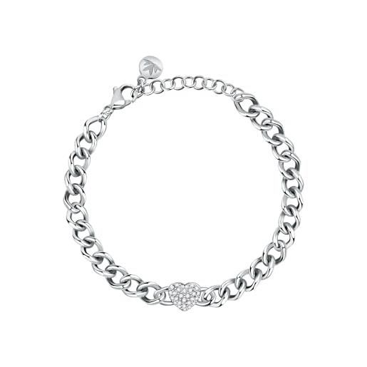 Morellato incontri bracciale donna in ottone, acciaio, cristalli - sauq16, única, metalli non preziosi, nessuna pietra preziosa