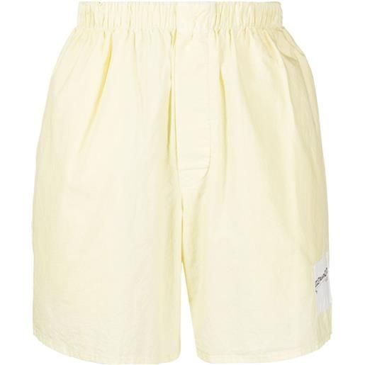 FOO AND FOO bermuda con applicazione - bianco