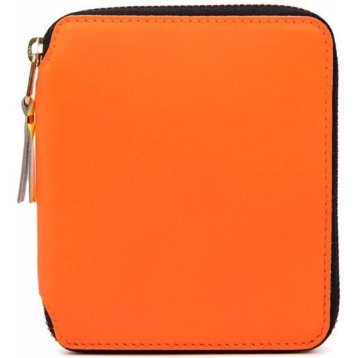 Comme Des Garçons Wallet portafoglio con zip - arancione