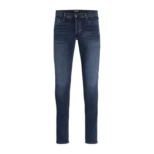 JACK & JONES jjiglenn jjoriginal am 812 noos jeans, blu denim, 28w x 30l uomo