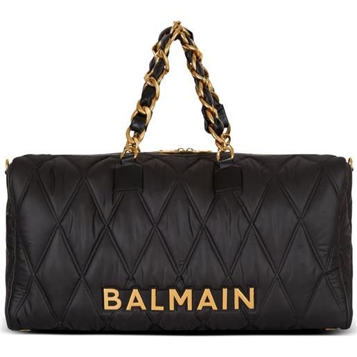 Balmain borsone voyage trapuntato - nero