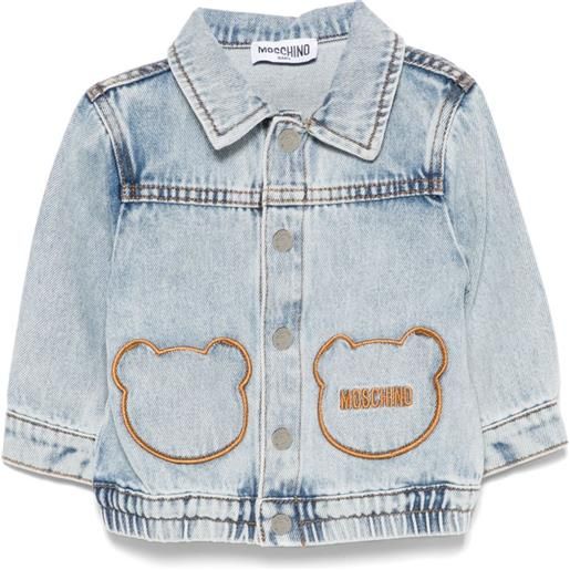 Moschino Kids giacca con motivo teddy bear - blu