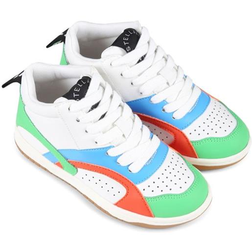 Stella McCartney Kids sneakers con design a inserti - bianco