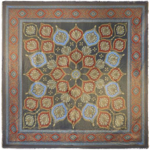 ETRO sciarpa con stampa grafica - blu