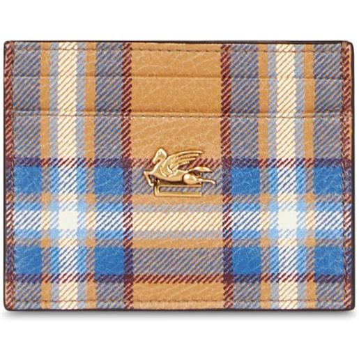 ETRO portacarte con motivo pegaso - giallo