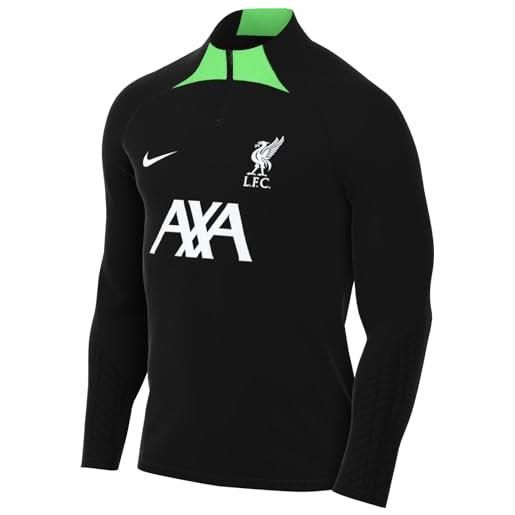Nike top lfc mnk df strk drill top k, black/poison green/white, dx3106-014, m