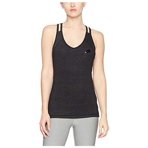 Lotto indy iii prt pl w maglietta, donna, nero, xl