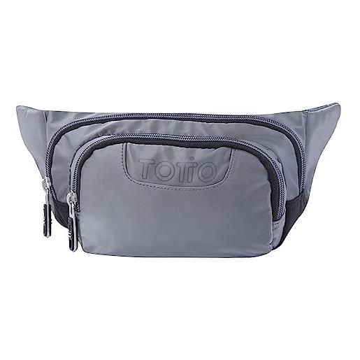 Totto marsupio per bambini con stampa tonalità grigie - gancio completamente formato standard, grigio, taglia unica, casual