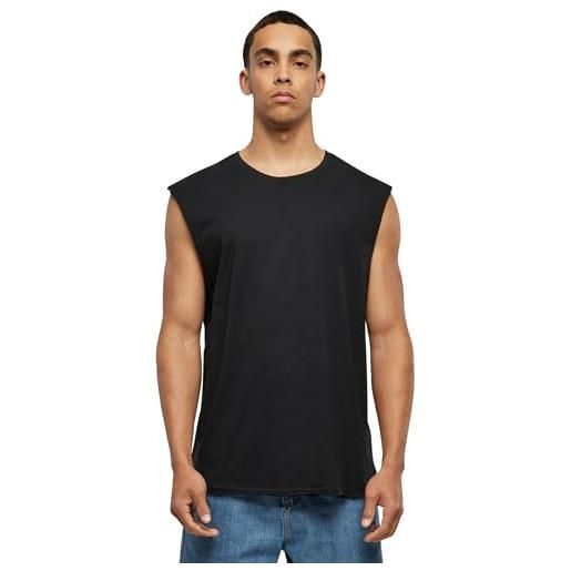 Urban classics canotta uomo oversize, canottiera con maniche dallo stile non rifinito per allenamento, palestra, tank top sportivo, taglie s - xxl