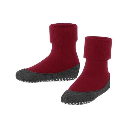 FALKE cosyshoe k hp lana con suola in gomma 1 paio, calze da casa , rosa red pepper 8074, 33-34