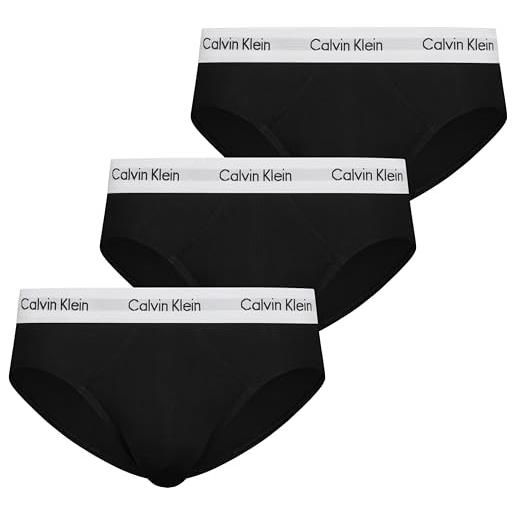 Calvin Klein uomo slip hipster confezione da 3 intimo, nero (black), l
