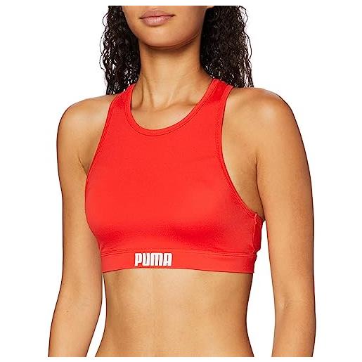 PUMA high nck t, costumi da bagno donna, rosso, m