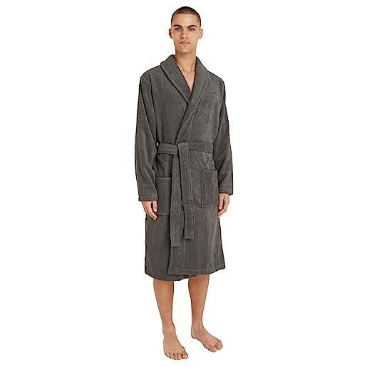 Tommy Hilfiger accappatoio uomo cotone, blu (navy blazer), xl