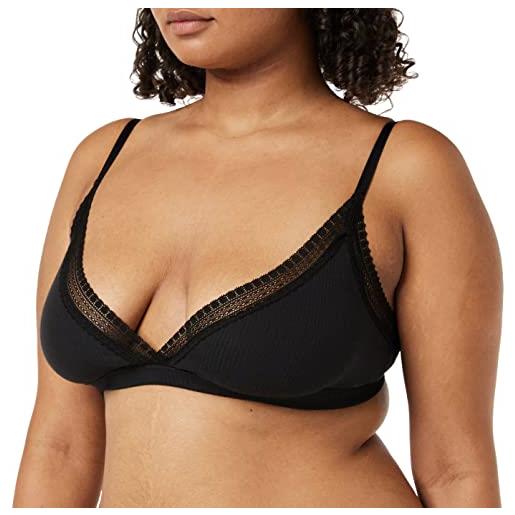 Sloggi donna go ribbed bralette, nero, l