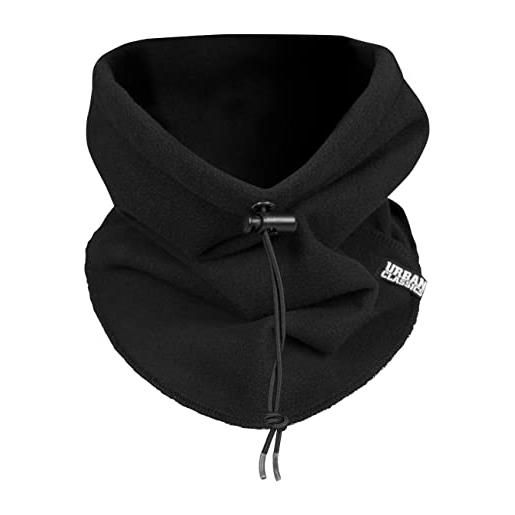 Urban Classics unisex polar fleece neck gaiter black, one size