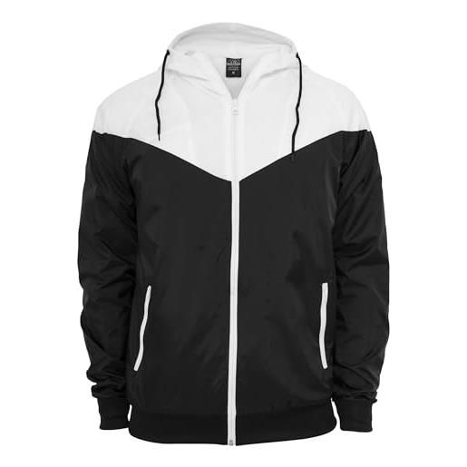 Urban Classics - giacca uomo antivento con polsini e vita elastici, giacca a vento leggera, giubbottino leggero ed isolante con cerniera e tasche, taglie: s - 3xl