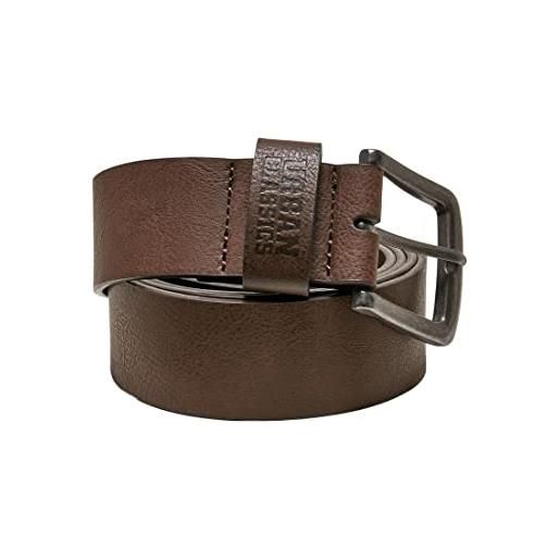 Urban Classics leather imitation belt, cintura, unisex - adulto, marrone (cognacbrown), xl
