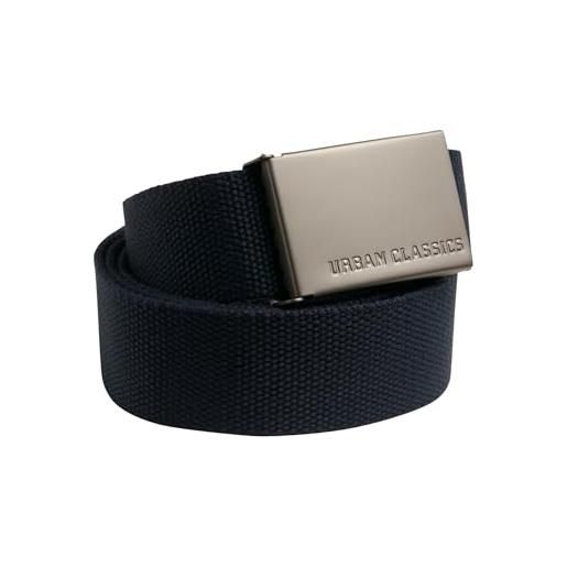 Urban Classics cintura unisex per uomini e donne, cintura con fibbia scorrevole in metallo, regolabile, 100% poliestere, lunghezza 120 cm, diversi colori disponibili, taglia unica