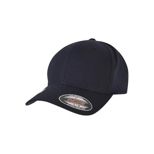 Flexfit wooly combed waterrepellent, cappellino da baseball unisex - adulto, dark navy, 