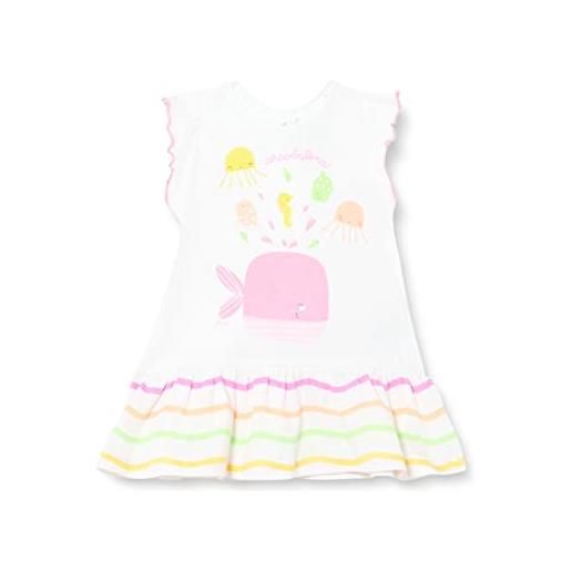 Chicco, vestito con maniche corte, bimba 0-24, 3 mesi, bianco (275)