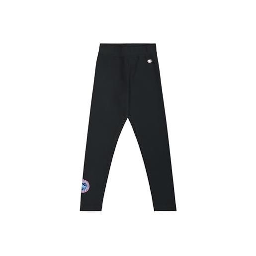Champion legacy girl - graphic leggings, pantaloni della tuta bambina, black (kk001), 