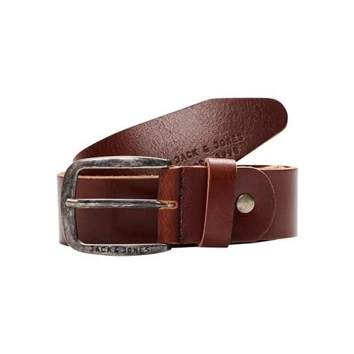 JACK & JONES jjipaul jjleather belt noos, cintura, black coffee, taglia unica