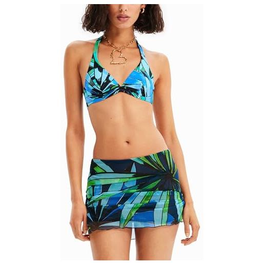 Desigual set bikini da donna, blu, m