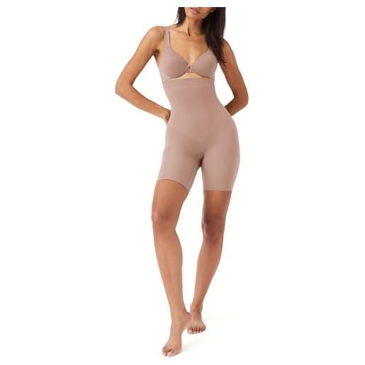 Spanx higher power short, pantaloncino modellante donna, marrone (cafeaulait), 3x