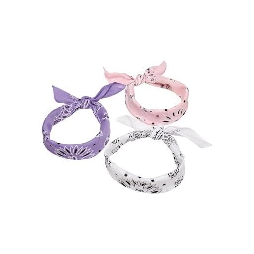 Urban Classics multicolor bandana 3-pack, nero+giallo+bianco, taglia unica (pacco da 3) unisex-adulto