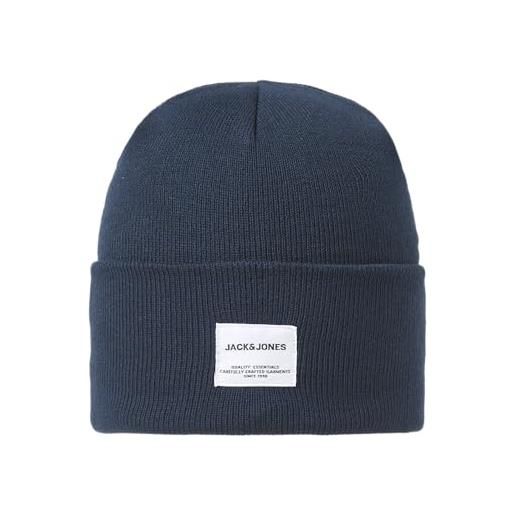 JACK & JONES jaclong knit beanie noos - berretto lavorato a maglia, blazer blu marine, taglia unica