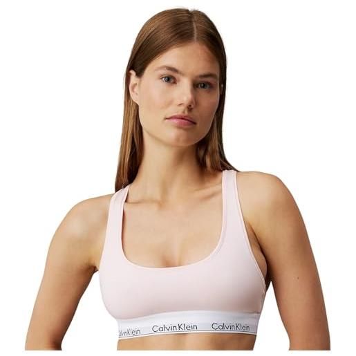 Calvin Klein reggiseno a bralette donna unlined sportivo, grigio (grey heather), m