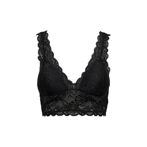 ONLY onlchloe lace bra noos acc, corsetto donna, nero (black), 38 (taglia produttore: medium)