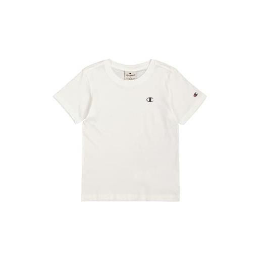 Champion legacy legacy basics b - s-s crewneck t-shirt, grigio melange chiaro, 7-8 anni bambino fw23