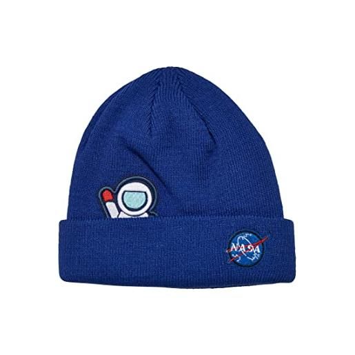 Mister Tee accessori nasa embroidery beanie kids, blu reale, l