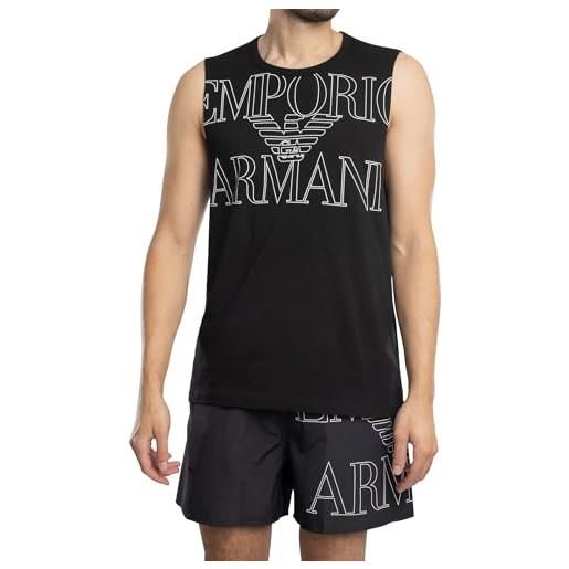 EMPORIO ARMANI round-neck t-shirt, nero, xl uomo