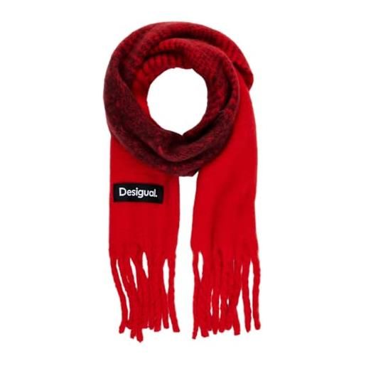 Desigual scarf_basic, 3000 carmin, u, colore: rosso, taglia unica