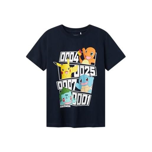 NAME IT boy - maglietta pokémon, zaffiro scuro. , 134 cm-140 cm