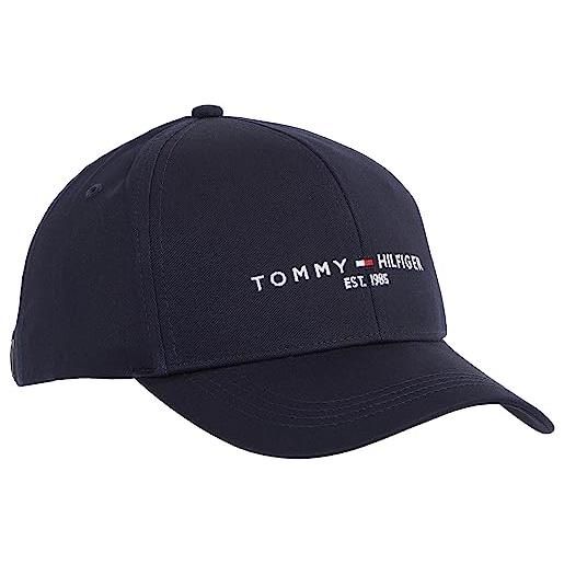Tommy Hilfiger uomo cappellino th established cappellino da baseball, blu (desert sky), taglia unica