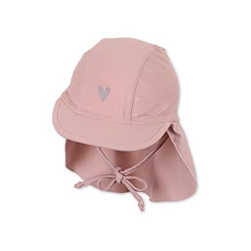 Sterntaler schirmmütze nackenschutz herz cuffia da nuoto, zartrosa, 47 ragazzi unisex