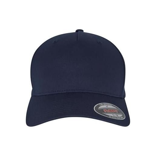 Flexfit 6560-flexfit 5 panel cappellino da baseball, navy grigio, l/xl unisex-adulto