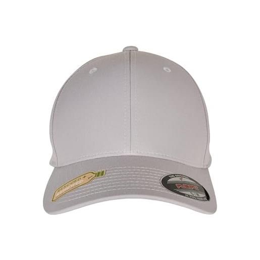 Flexfit cappuccio in poliestere riciclato cappellino da baseball, argento, s-m unisex-adulto