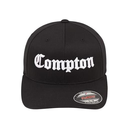 Mister Tee herren compton flexfit cap kappen, blk/wht, s/m