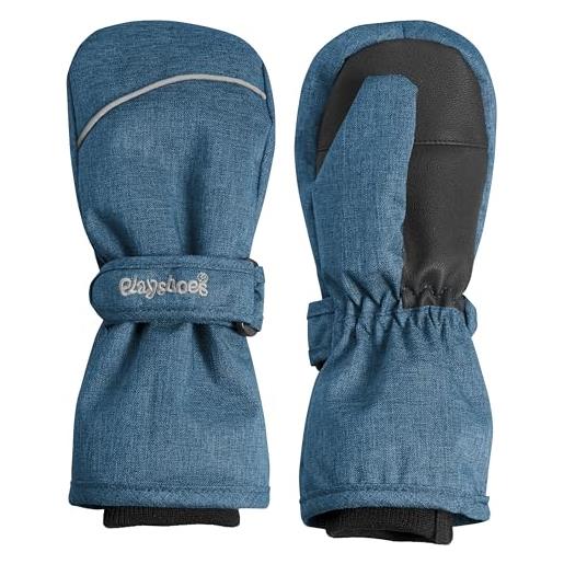 Playshoes guanto, guanti invernali unisex - bambini e ragazzi, jeans blu, 2 (ca. 2-4 anni)